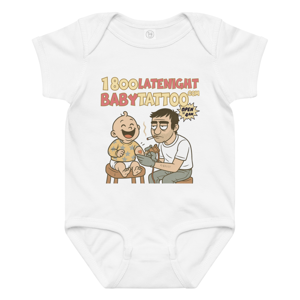1800 LateNightBaby Tattoo.com Onesie