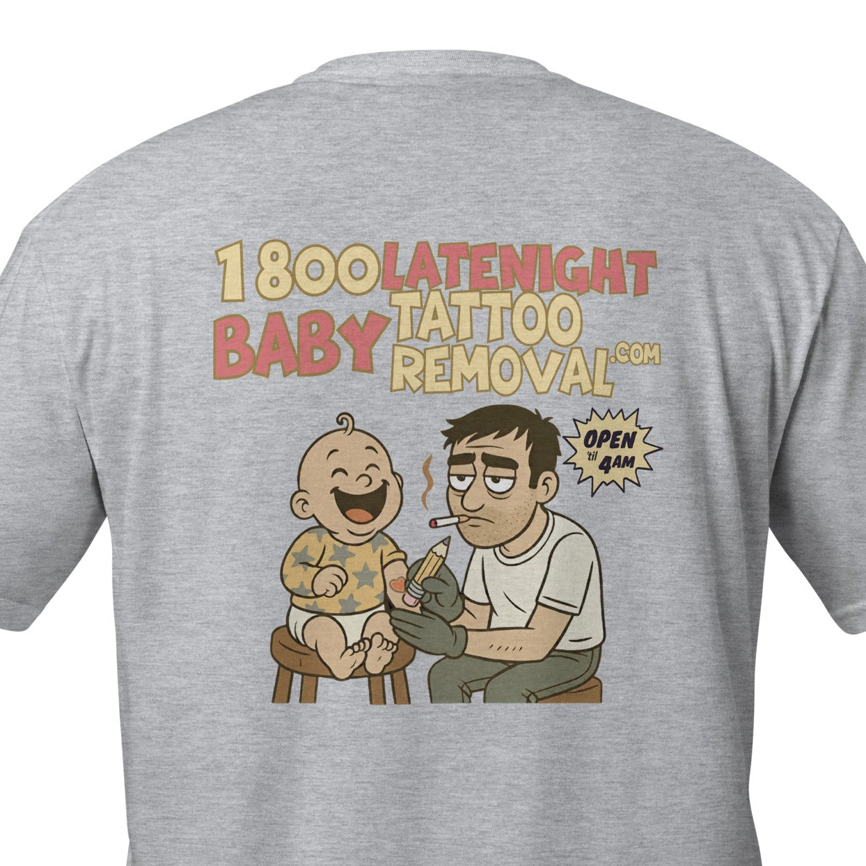 1st Edition! BabyTattoo Removal T (White / Sport Grey)