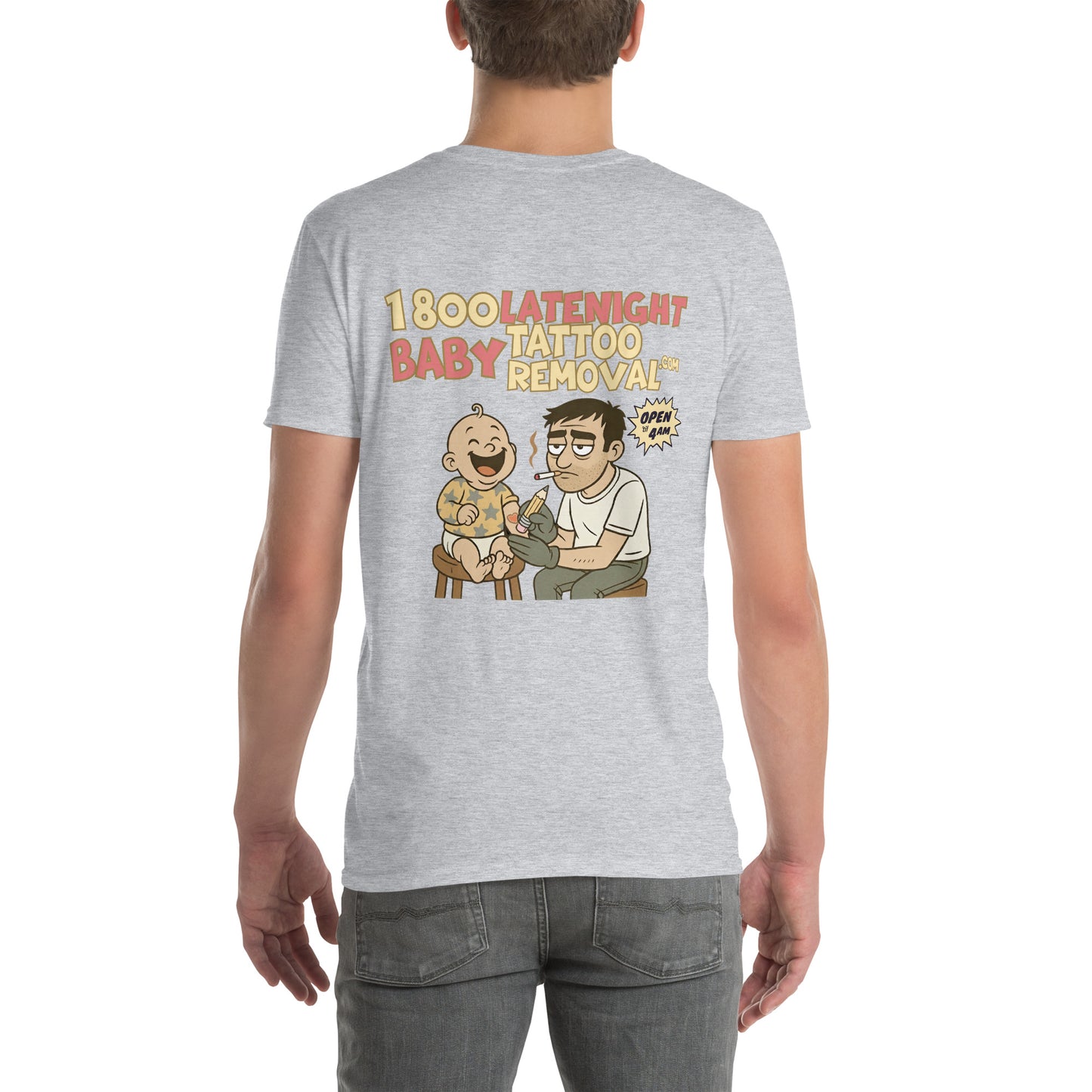 1st Edition! BabyTattoo Removal T (White / Sport Grey)